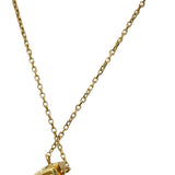 14k Yellow Gold VS Pear Cut Lab-Grown Diamond Pendant Necklace 1.02CT