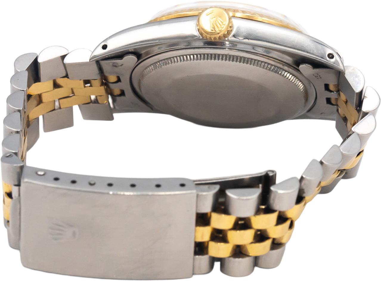 ROLEX Stainless Steel & 18k Yellow Gold 16013 Datejust 36mm Automatic Watch