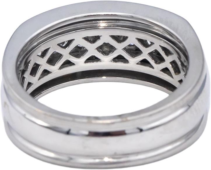 18k White Gold VS Round Channel Set Diamond Men's Band Ring 0.70CT Size 9.25