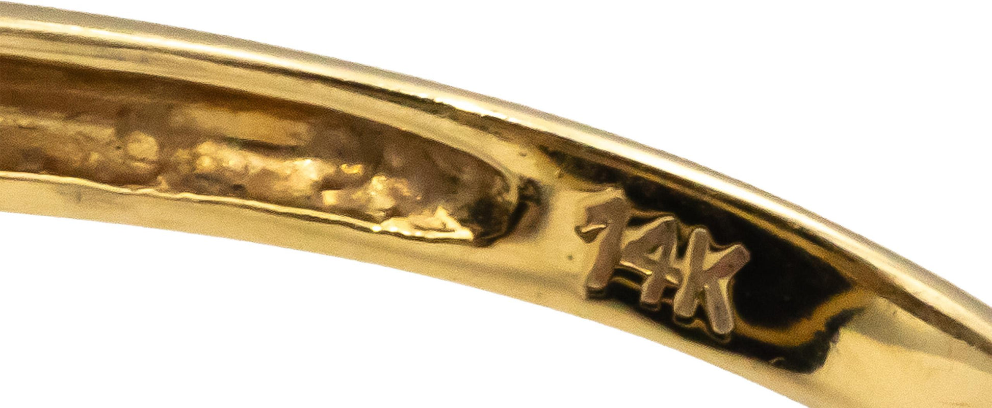 14k Yellow & White Gold Black Onyx Snake Ring w/ Diamond Accents Size 7.75