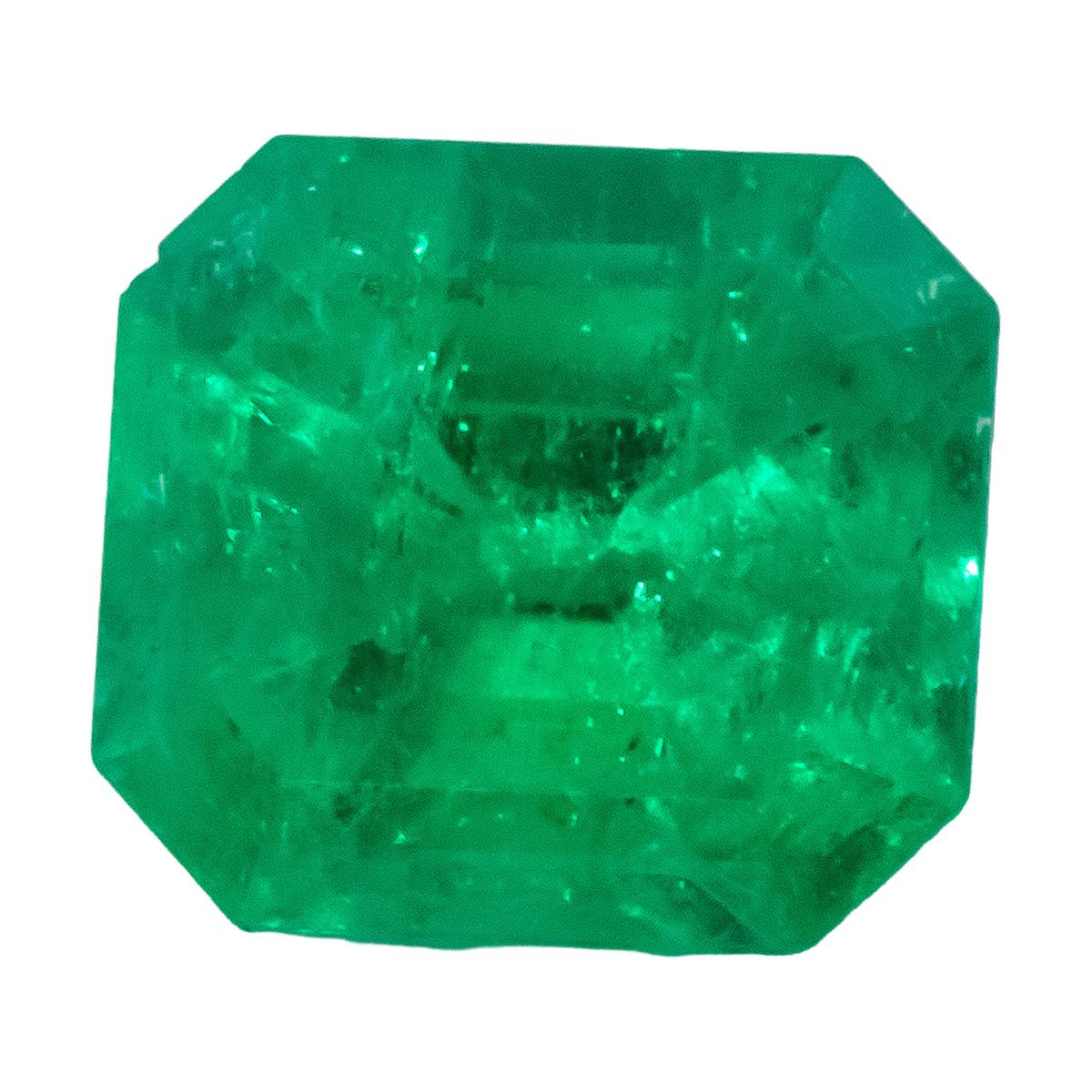GIA Certified Octagonal Cut Natural Colombian Emerald Loose Gemstone 3.21CT