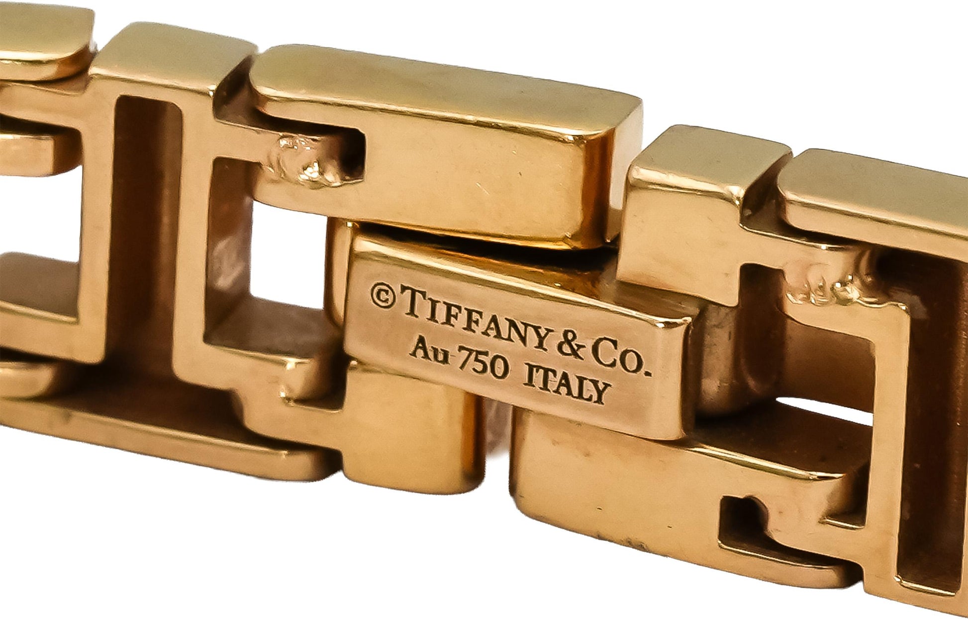 TIFFANY & CO. 18k Rose Gold Tiffany True T Narrow Bracelet 10,000 Retail Value