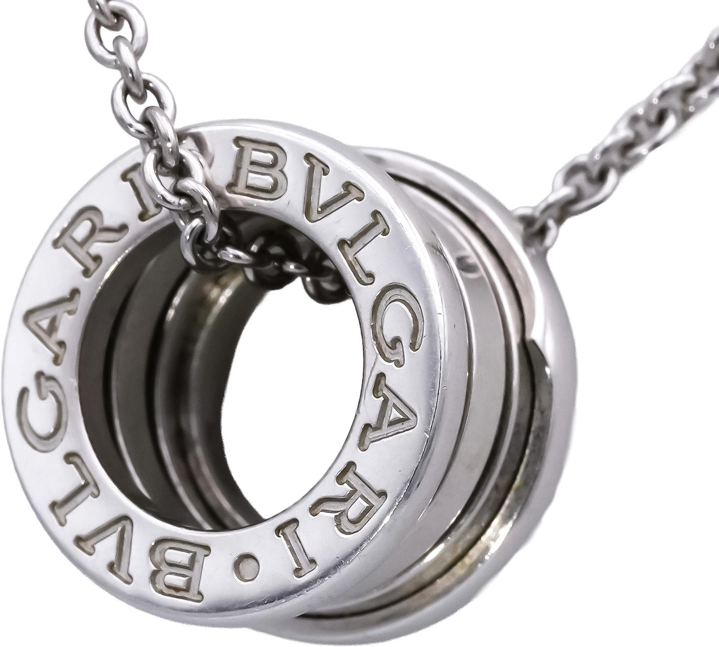 BVLGARI 18k White Gold B.zero1 Collection Necklace