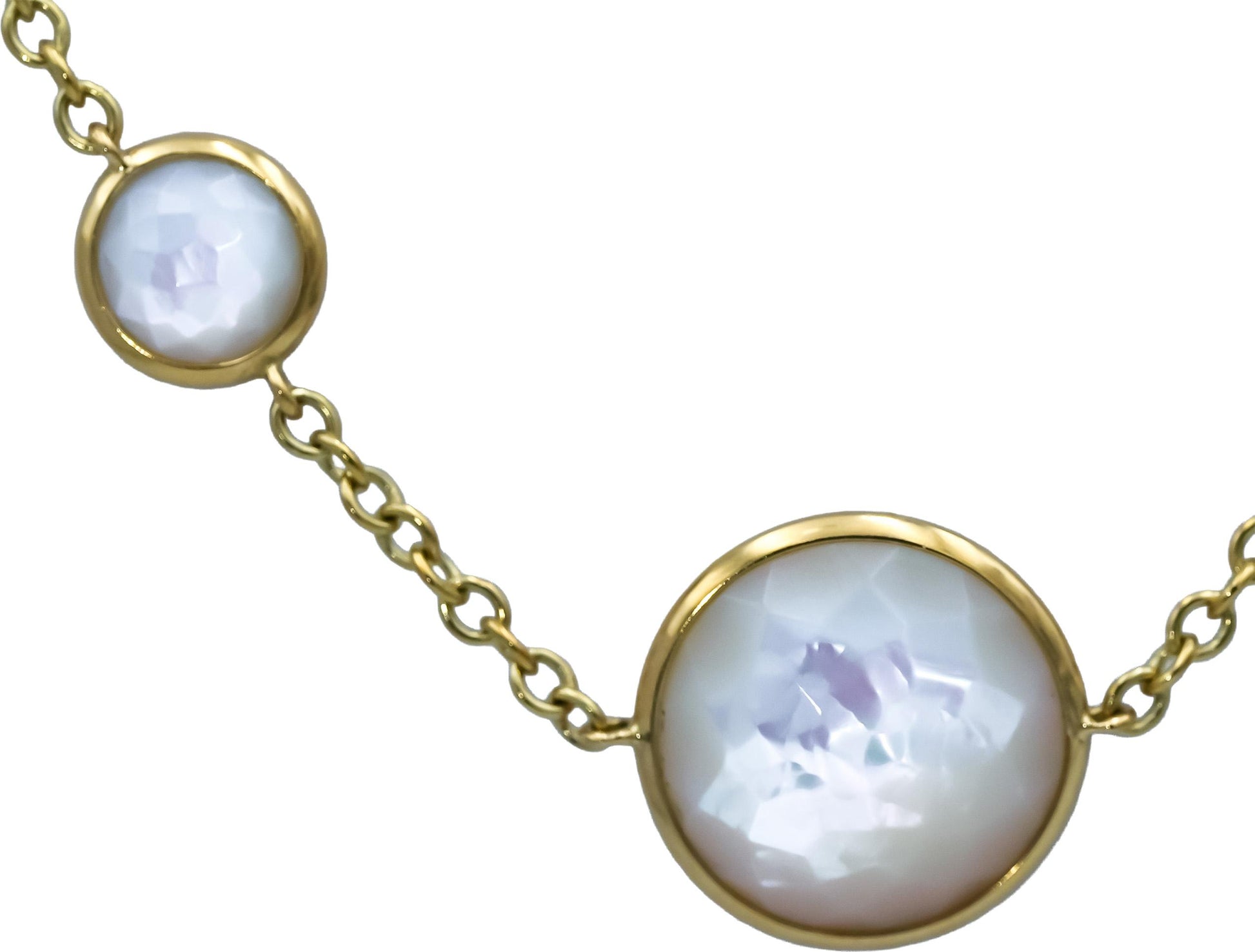 IPPOLITA 18k Yellow Gold Rock Candy Mother of Pearl Necklace 37.25in