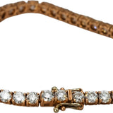10k Rose Gold Round Diamond Tennis Bracelet 9.37CT
