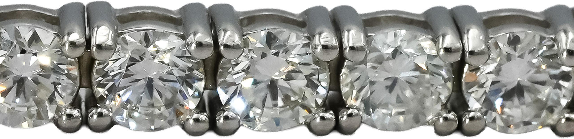 14k White Gold VS Round Diamond Tennis Bracelet 4.80CT