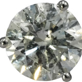 GIA Certified 14k White Gold I2/G Round Diamond Martini Stud Earrings 3.36CT