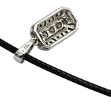10k White Gold Round Diamond Pendant Necklace 0.25CT