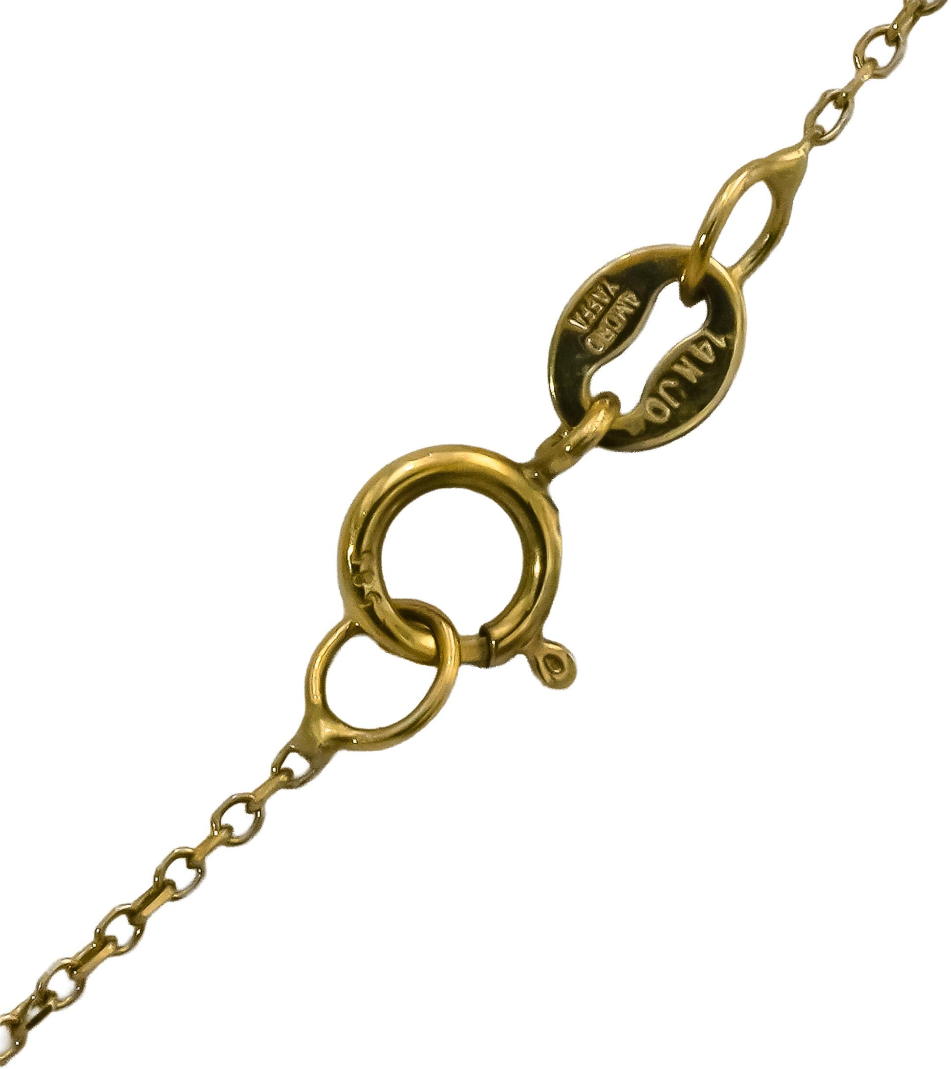 14k Yellow Gold VS Pear Cut Lab-Grown Diamond Pendant Necklace 1.02CT