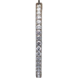 18k White Gold VS Round Diamond Oval Inside Out Hoop Earrings 5.75CT