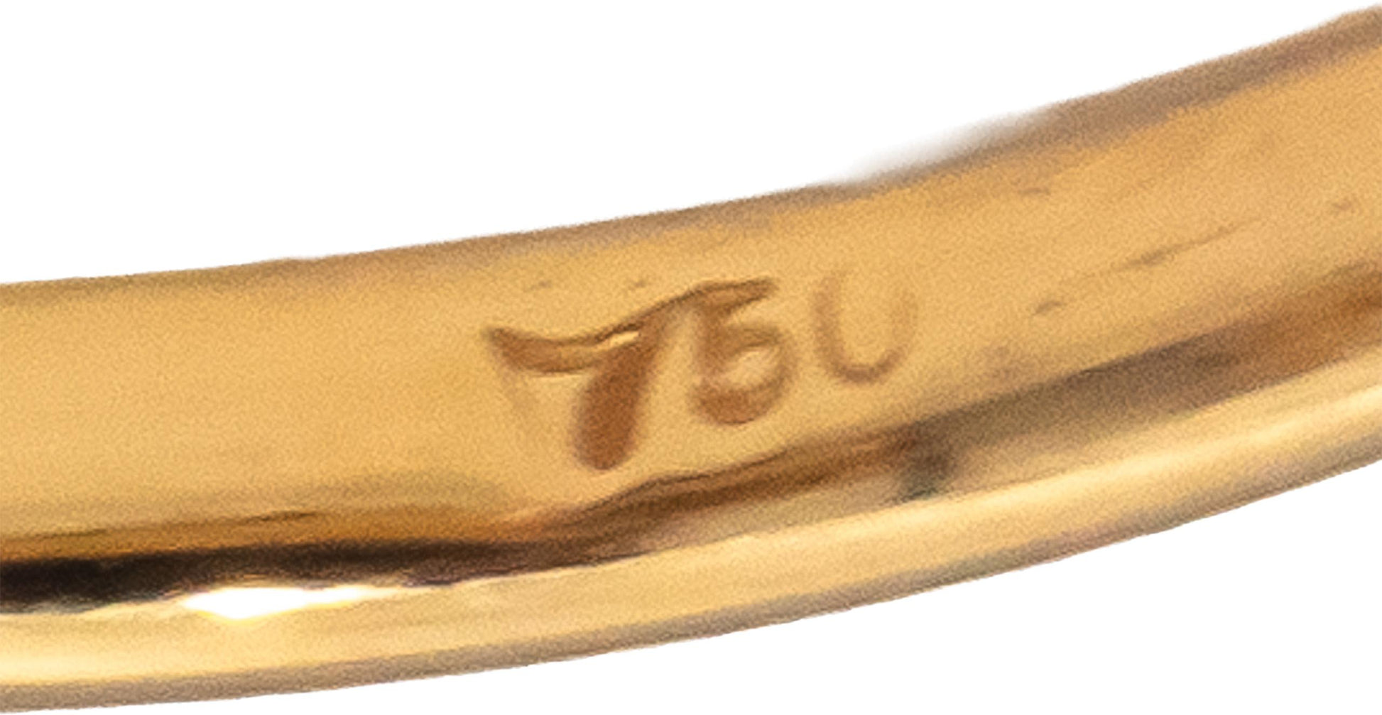 18k Rose Gold White & Black Round Diamond Cluster Panda Bear Ring 1.06CT