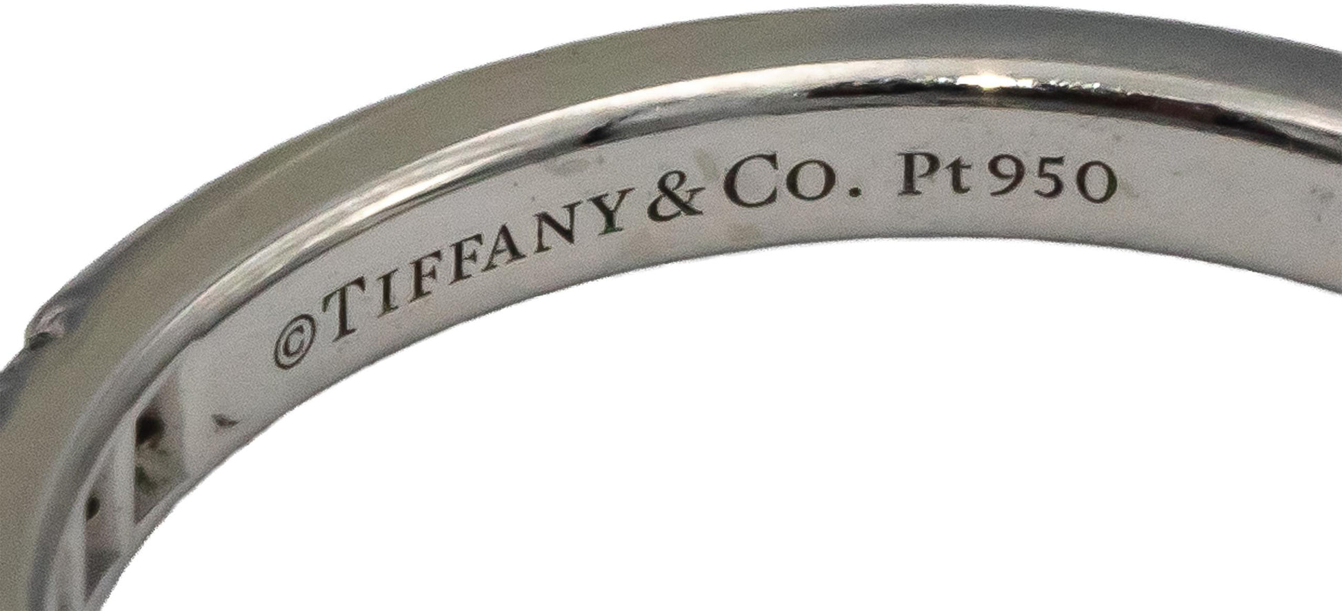 TIFFANY & CO. Platinum VS Diamond Soleste Band Ring .17CT Size 5.75 $3400 Retail