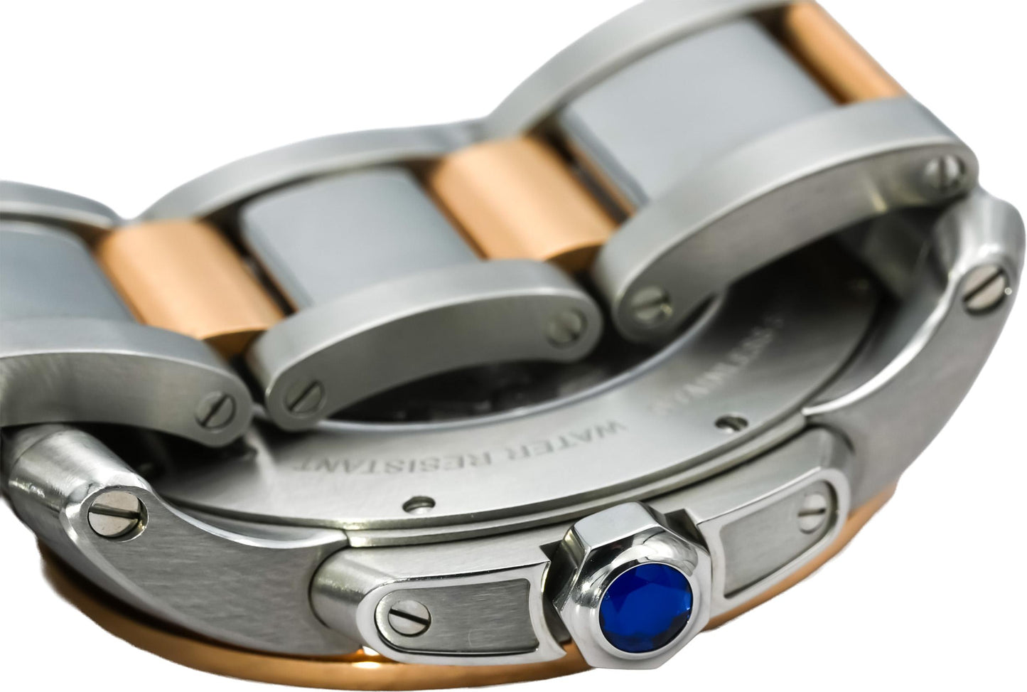 CARTIER 18k Rose Gold Stainless Steel Calibre De Cartier 3389 Automatic Watch