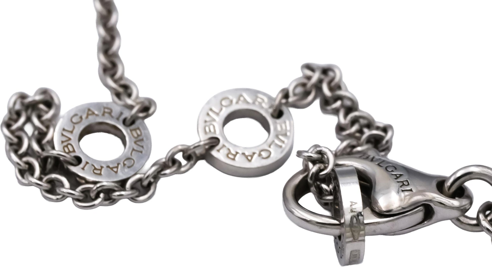 BVLGARI 18k White Gold B.zero1 Collection Necklace