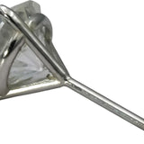 GIA Certified 14k White Gold I2/G Round Diamond Martini Stud Earrings 3.36CT