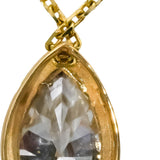 14k Yellow Gold VS Pear Cut Lab-Grown Diamond Pendant Necklace 1.90CT