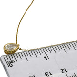 14k Yellow Gold VS Pear Cut Lab-Grown Diamond Pendant Necklace 1.02CT