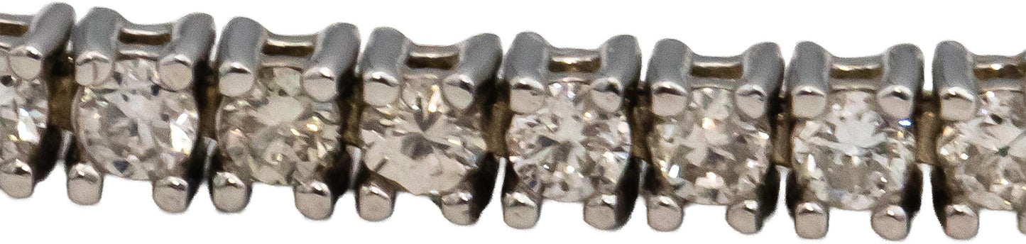 14k White Gold VS Round Diamond Tennis Bracelet 1.70CT