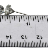GIA Certified 14k White Gold I2/G Round Diamond Martini Stud Earrings 3.36CT