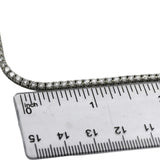 14k White Gold VS Round Lab-Grown Diamond Tennis Necklace 10.19CT