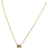 14k Yellow Gold VS Radiant Cut Lab-Grown Diamond Pendant Necklace 3.69CT