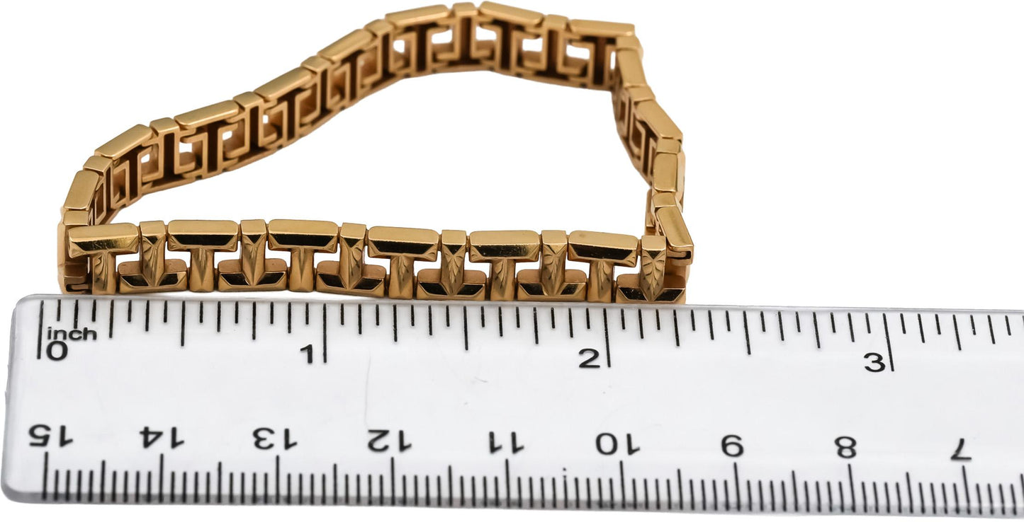 TIFFANY & CO. 18k Rose Gold Tiffany True T Narrow Bracelet 10,000 Retail Value