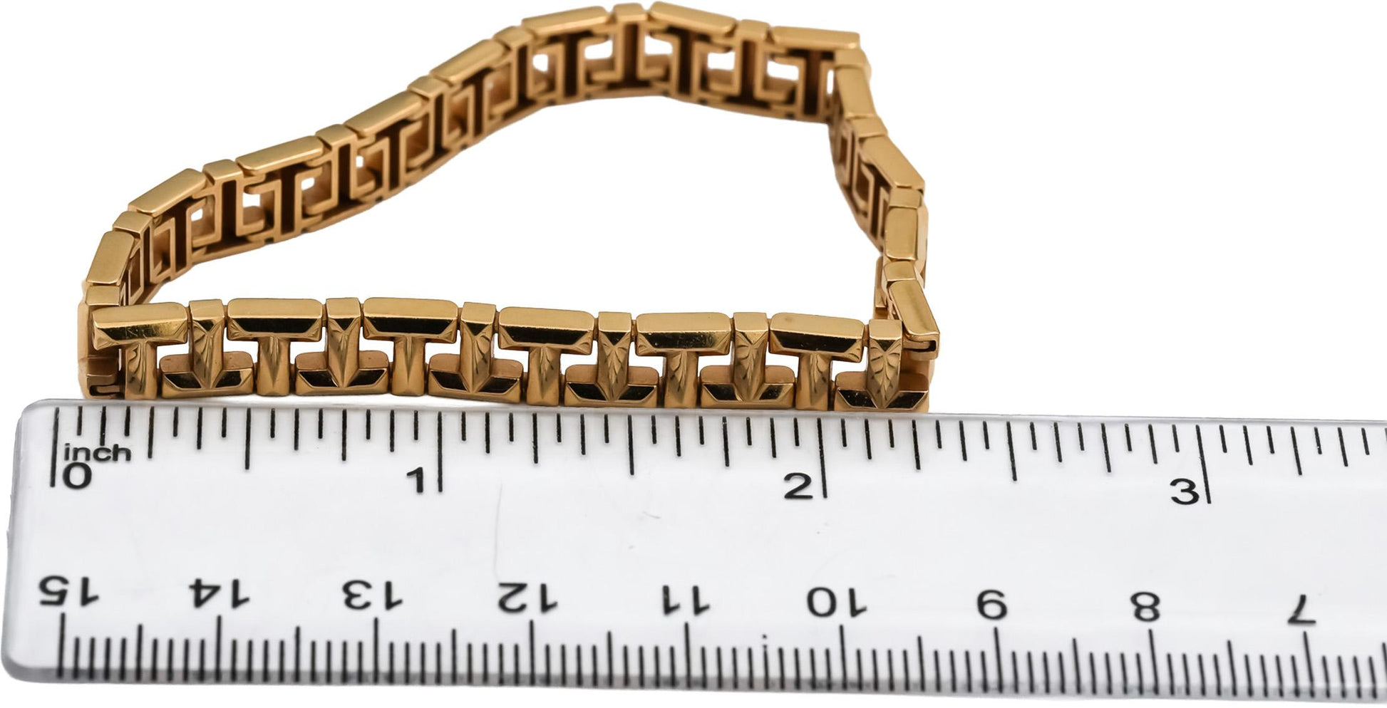 TIFFANY & CO. 18k Rose Gold Tiffany True T Narrow Bracelet 10,000 Retail Value