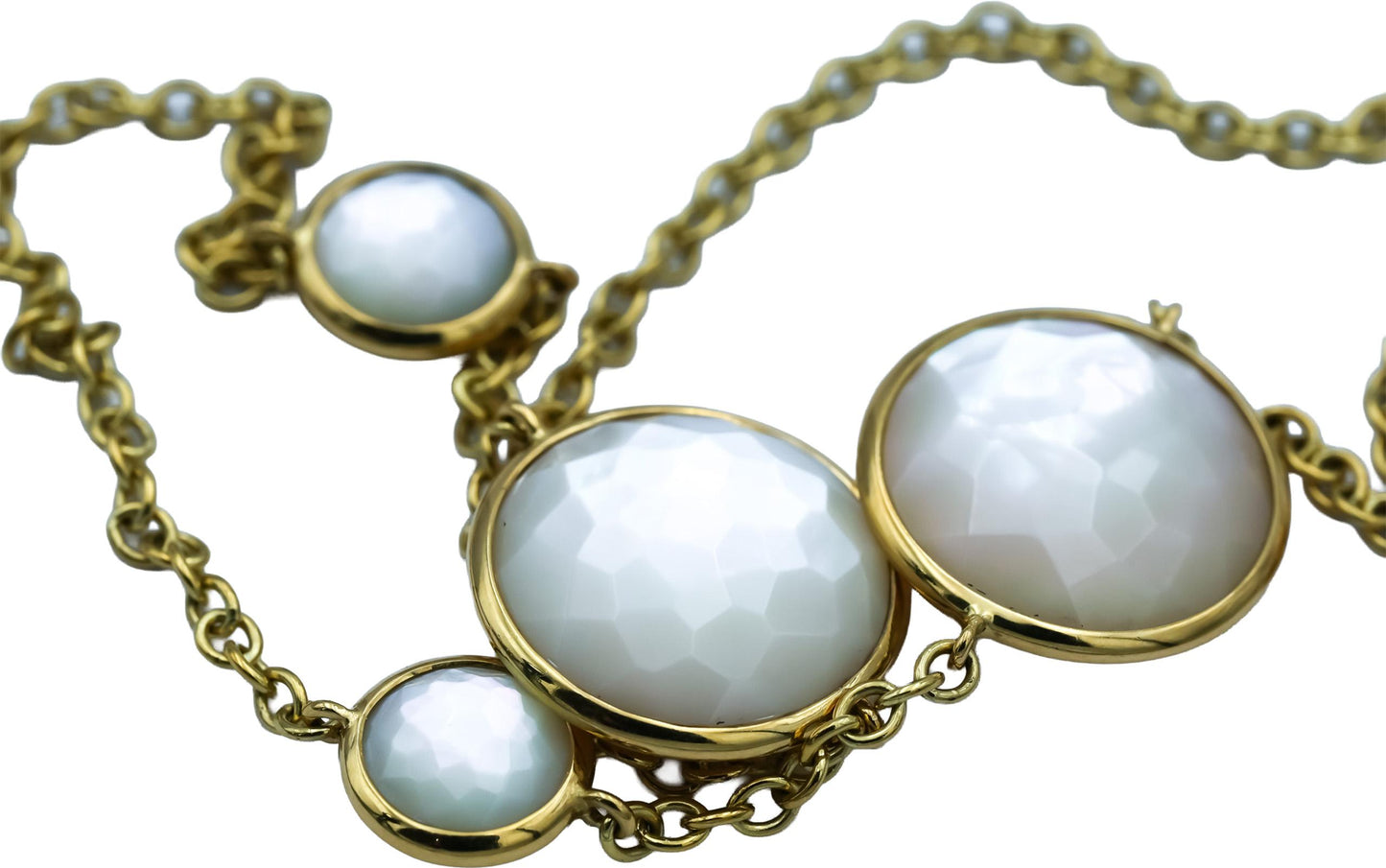 IPPOLITA 18k Yellow Gold Rock Candy Mother of Pearl Necklace 37.25in