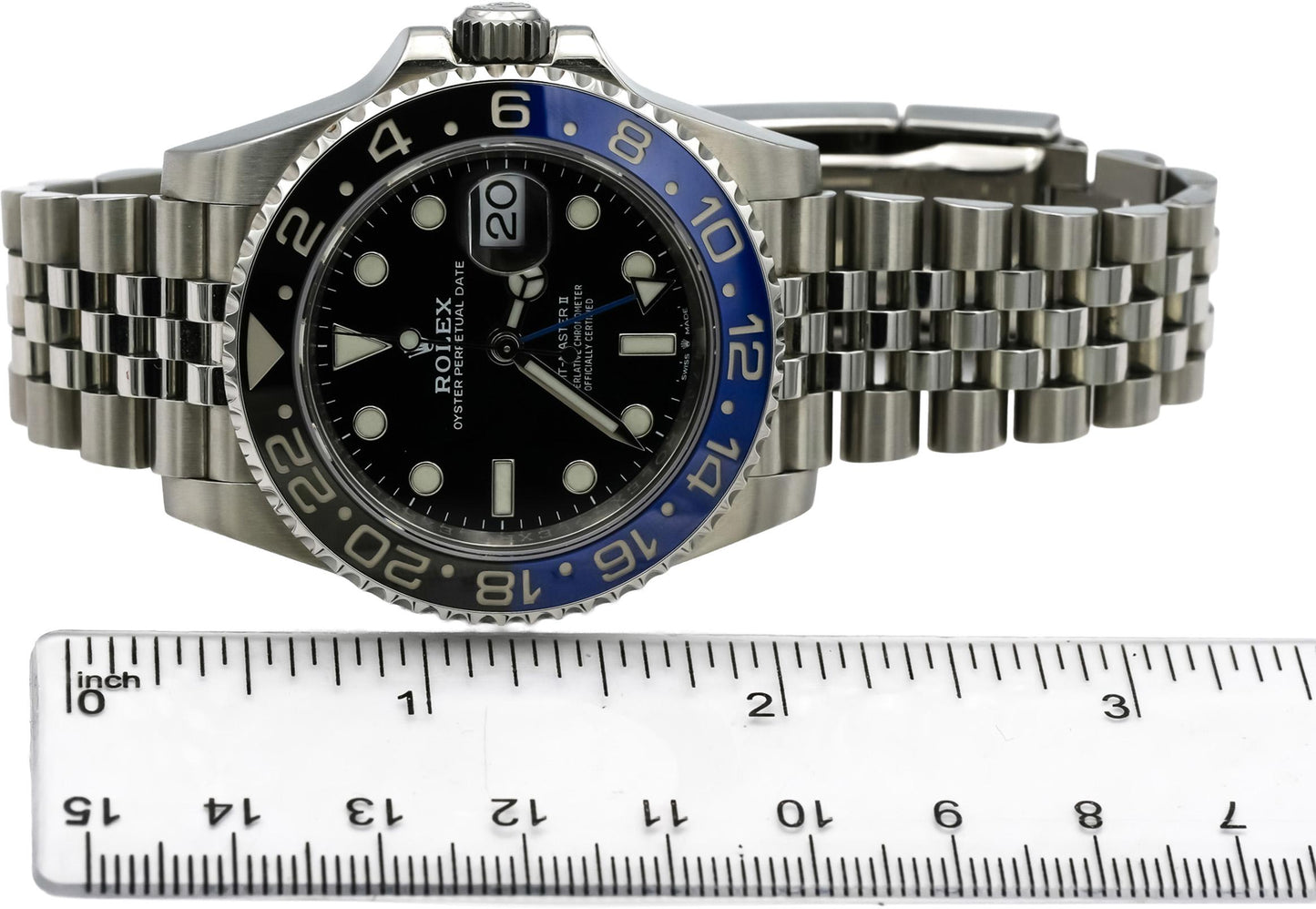 ROLEX Stainless Steel GMT-Master II "Batgirl" Watch Ref 126710BLNR Box & Papers