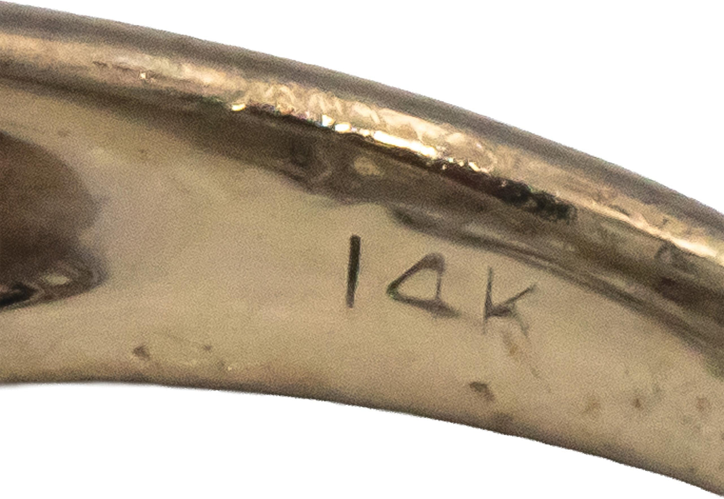 14k White & Yellow Gold 1.30CT VS Diamond Anniversary Band Ring Size 4