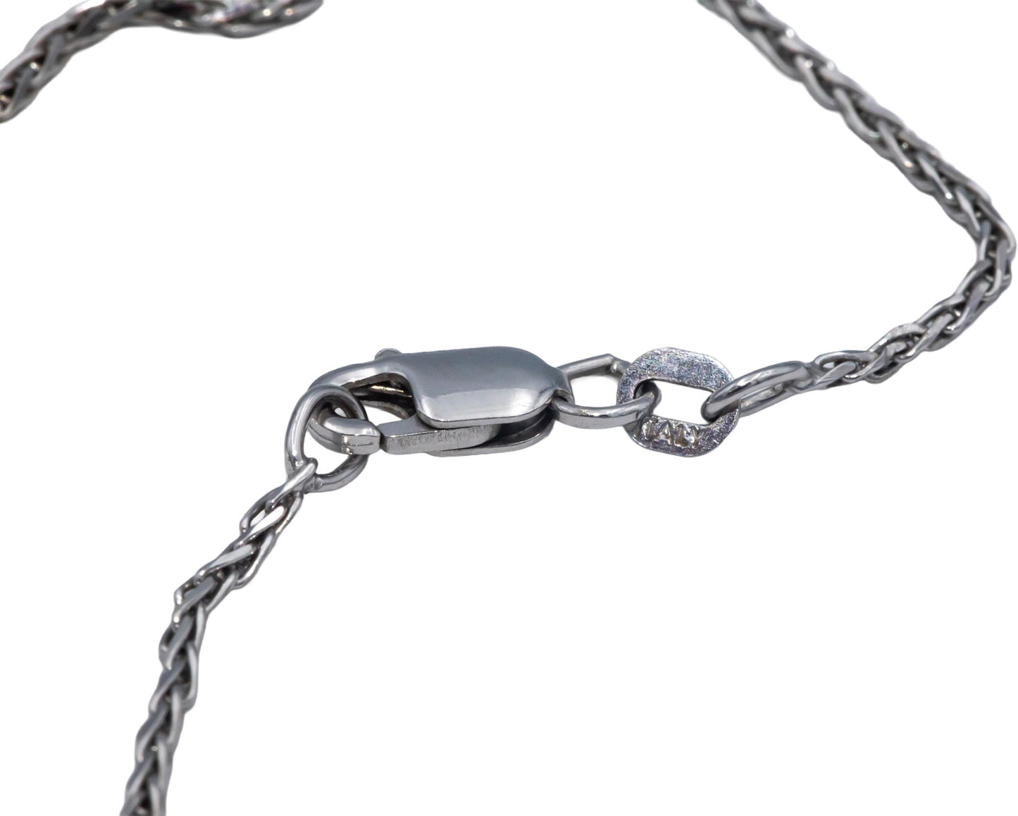 14k White and Yellow Gold Diamond and Yellow Sapphire Pendant Necklace 0.89CT