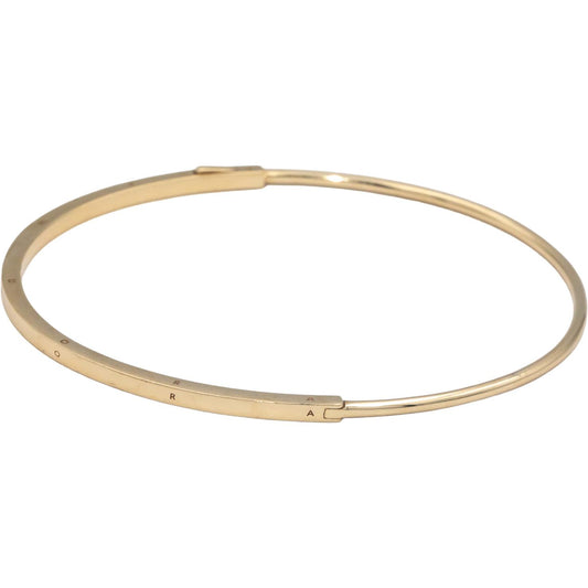PANDORA 14k Yellow Gold Jewelry Hinged Bangle Bracelet