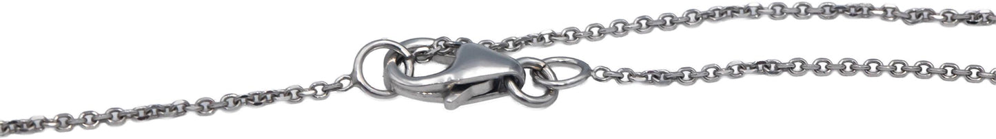10k White Gold Jewelry 0.33CT Round Cut Diamond Pendant Necklace