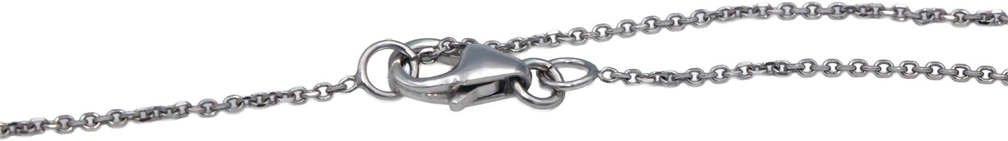 10k White Gold Jewelry 0.33CT Round Cut Diamond Pendant Necklace