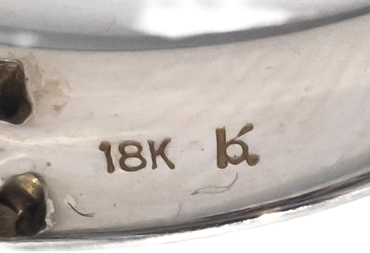 18k White Gold 3.01CT VS Princess Diamond and Oval Sapphire Ring Size 7