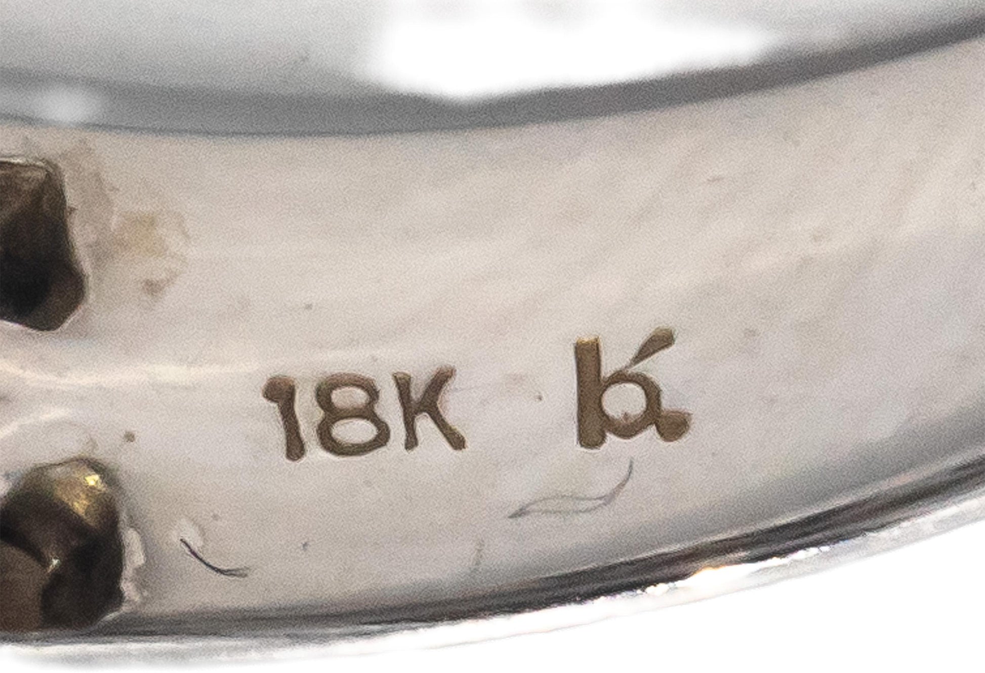 18k White Gold 3.01CT VS Princess Diamond and Oval Sapphire Ring Size 7