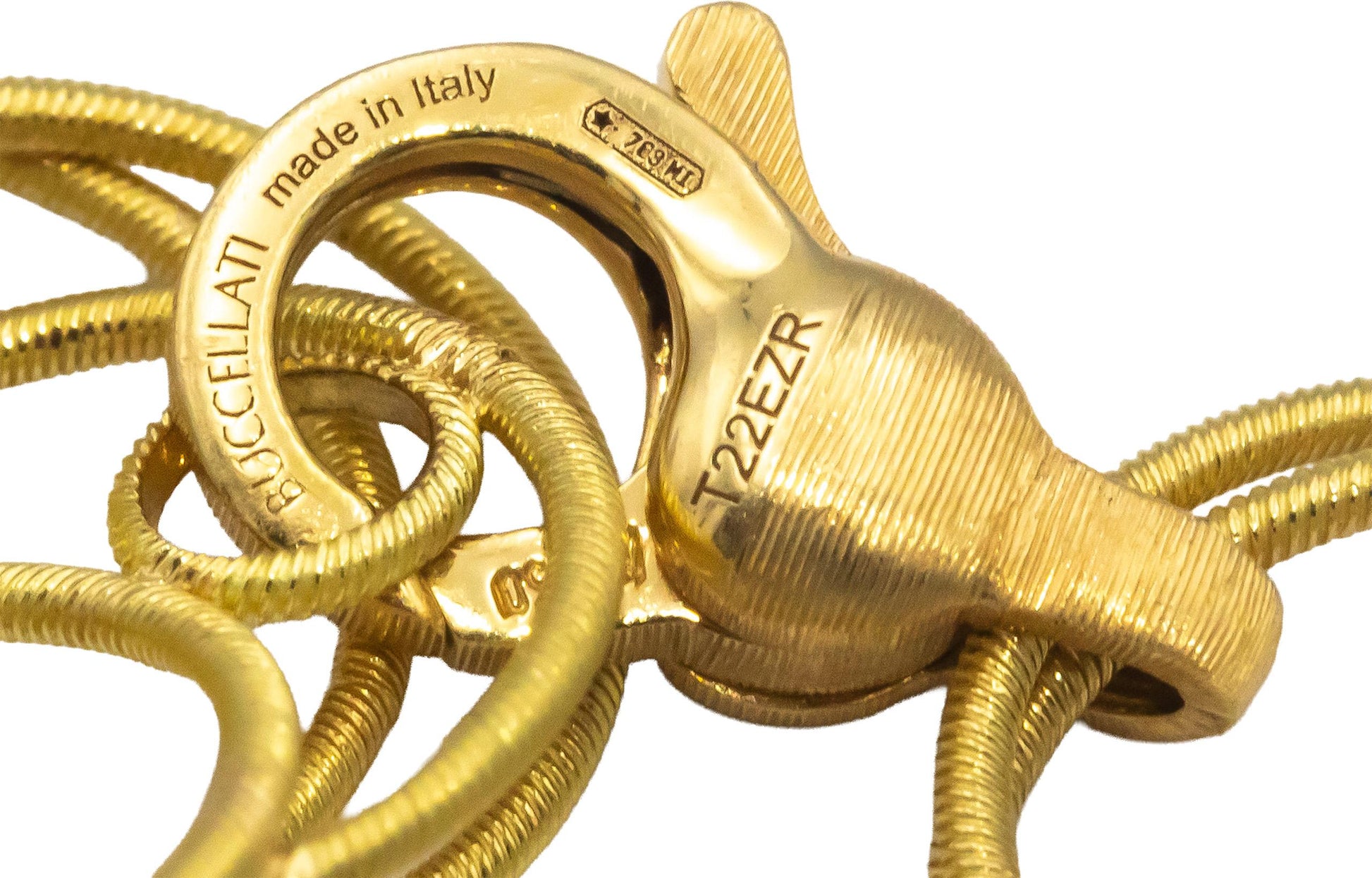 BUCCELLATI 18k Yellow Gold Jewelry Hawaii Collection Link Bracelet