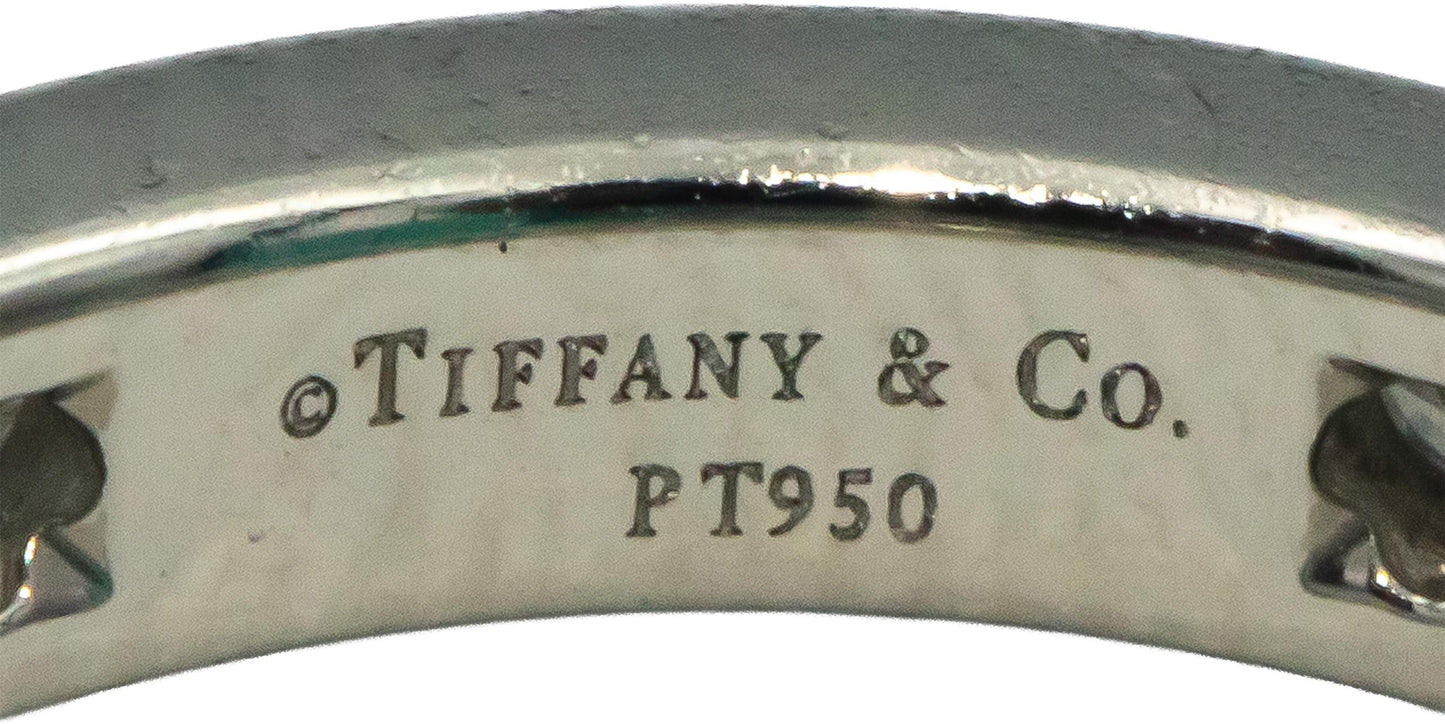 TIFFANY & CO. Platinum VS Round Cut Channel Set 3mm Eternity 1.0CT Ring $7400