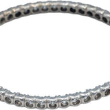 18k White Gold VS Round Diamond Inside Out Circle Hoop Earrings 7.33CT
