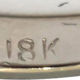 18k White Gold VS Round Diamond Four Stone Band Ring 0.33CT Size 6