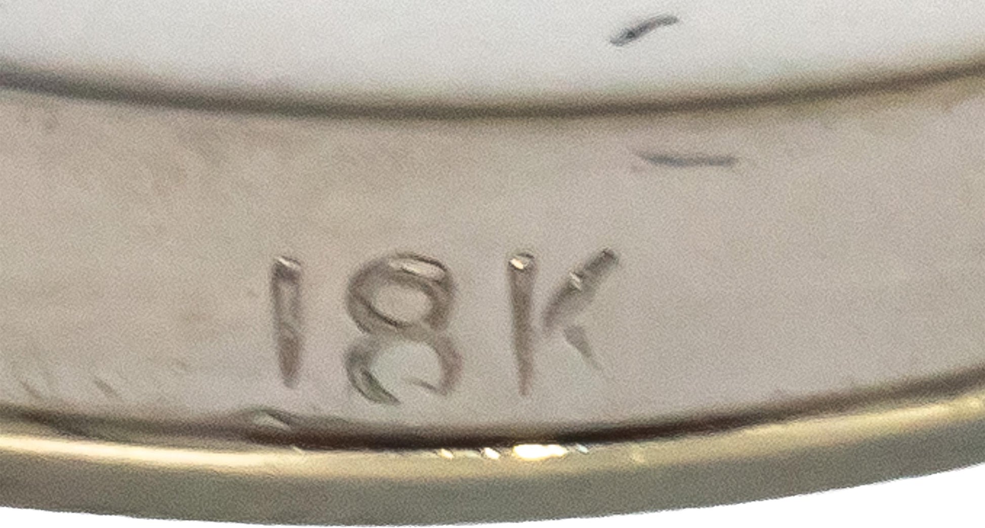 18k White Gold VS Round Diamond Four Stone Band Ring 0.33CT Size 6