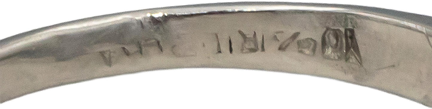 Vintage Antique Platinum Round Diamond Wedding Ring 0.60CT w/ 0.55CT Center