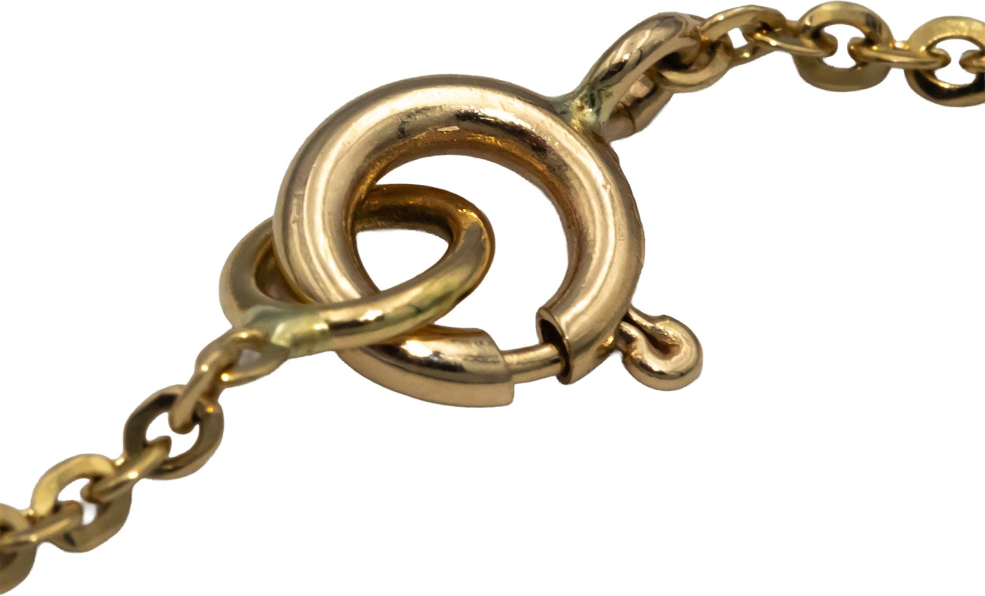 18k Yellow & White Gold VS Round Diamond Elephant Fixed Pendant Necklace 0.50CT