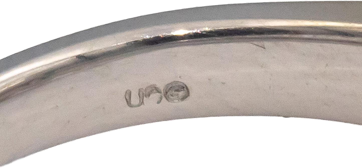 14k White Gold Round Diamond Engagement Ring 2.0CT w/ 1.50CT Center Size 6.75