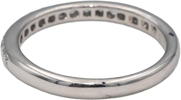 ODELIA 18k White Gold Round Diamond Band Ring 0.33CT Size 6.5