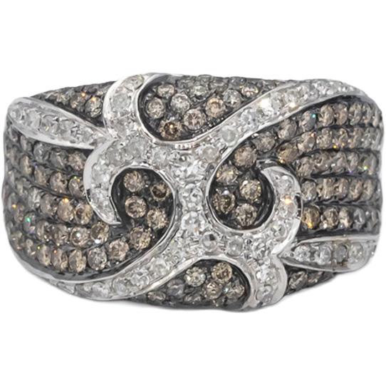 14k White Gold Round Diamond Cluster Cocktail Ring 2.0CT Size 7.5