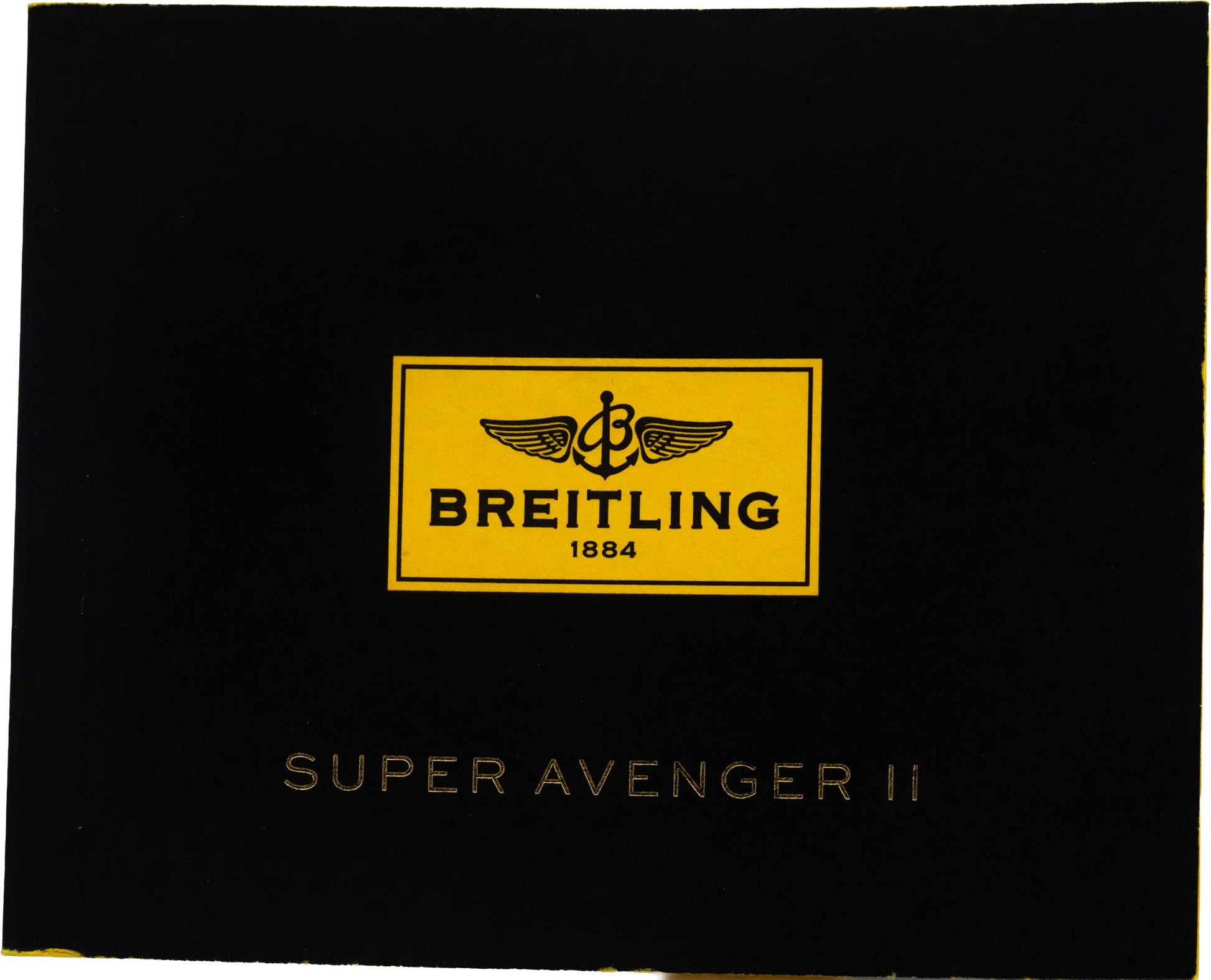 BREITLING Super Avenger II A13371 Stainless Steel Chronograph Watch w Box Papers
