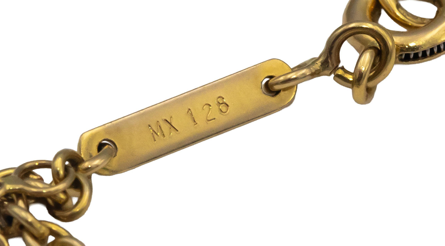 CARTIER 18k Tri-Color Gold Trinity Interlocking Rings Necklace