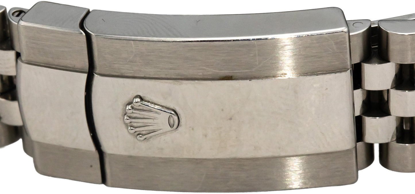 ROLEX Stainless Steel 18k Gold Datejust Green Dial 41mm Watch w/ Box Ref 126334