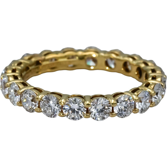 TIFFANY & CO. 18k Gold VS Diamond 3.0mm Wide Tiffany Full Circle Ring 1.60CT